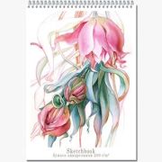 _SketchBook(Полином) Блокнот д/зарисовок Акварельная бумага [20л.;210х300;мет.гребень;жест.подл;бумага рисовальная марки А 200г/м2] (2718)