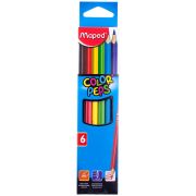 Каранд.06цв.(Maped) «Color Pep's» трехгран., заточен., к/уп., е/подвес (832002)