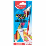 Каранд.24цв.(Maped) «Color Pep's» двусторонние, трехгран.(829600)