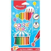 Каранд.12цв.(Maped) «Color Pep's» утолщ., трехгран., к/уп.(834010)