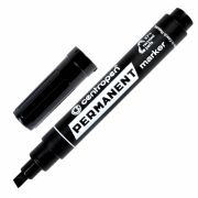 Маркер перм.CENTROPEN 8576 скошенный черный, шт