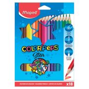 Каранд.18цв.(Maped) «Color Pep's» трехгран., к/уп, е/подвес (183218)