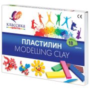 Пластилин 18цв.(Луч) «Классика» 360гр, стек (20С1330-08)