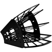 Лоток-веер 5секц.(Стамм) «Эконом» черный (ЛТ414)