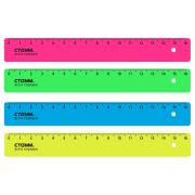 Линейка 15см (Стамм) флюор.(ЛН01)