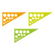 Треугольник (30-60-90) 19см.СТАММ с окруж.асс