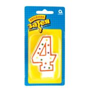 ПРЗД_Свеча д/торта (ВЗ) Цифра «4», 76мм, к/бл.(1502-0143)