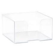 Подставка д/бум.блока 90*90*50 (Стамм) прозрачный (ПЛ61)