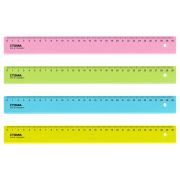Линейка 30см (Стамм) «Neon Cristal» прозр., неон, ассорти (ЛН32)