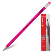 Каранд.ч/гр с ластиком (STABILO) Swano (HB) неон.розовый (4907/040)