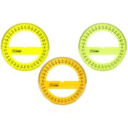 Транспортир (Стамм) (360') d100мм прозр. цв. (М)ТР41