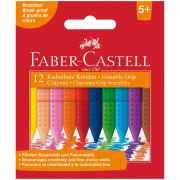 Мелки восковые 12цв. Faber-Castell «Grip» 122520 стирающиеся, к/к