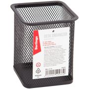 Подставка-стакан Berlingo «Steel&Style», металлическая, квадратная, черная