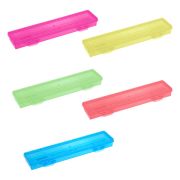 Пенал д/кистей пласт.СТАММ.35*8.футляр.Primavera.ассорти