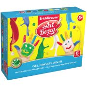 Краски д/рис.пальцами.ErKr 6цв.35мл.Artberry.с Алоэ Вера.к/у.