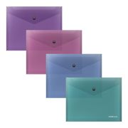 Папка на кноп.А5+ ErKr.Fizzy Vivid полупрозр.ассорти