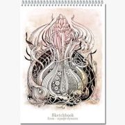 _SketchBook(Полином) Блокнот д/зарисовок Крафт [40л.;210х300;мет.гребень;жест.подл;крафт 80г/м2] (2717)