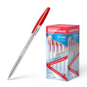 Ручка шар.ErKr R-301 CLASSIC.1.0мм.Stick.прозр.корп.красная