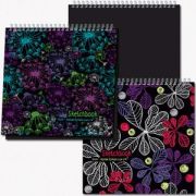 Блокнот 20л., 280х280, мет.греб. «SKETCHBOOK BLACK», Notturno 140г/м2