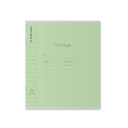 216 Тет12л узк.ПОЛ.офс.карт.обл.Классика.Линовка.зеленая