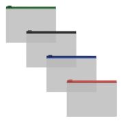 Папка на молнии ZIP С6.ErKr.Fizzy Clear.прозр.ассорти