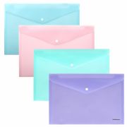 Папка на кноп.А4 ErKr.Diagonal Pastel.ассорти