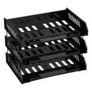 Лоток гориз.3-секц.на штырях СТАММ Сити.черный