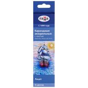 Карандаши аквар.  6цв.ГАММА.Лицей.шестигр.+кисточка.заточ.к/бл.