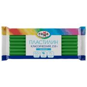 Пластилин  1цв.250гр.ГАММА.Классический.зеленый.п/у.