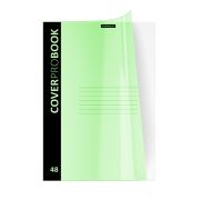 ТЕТРАДЬ 48 Л, А4, КЛ. ERICH KRAUSE® NEON ЗЕЛЕНЫЙ, ПЛАСТ. ОБЛ. НА СКОБЕ /5/40/
