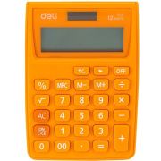 Кальк.наст.12разр.DELI.E1122.2пит.120* 85.оранжевый корп.к/бл.