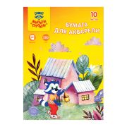 Папка для акварели 10л. А4, Мульти-Пульти «Приключения Енота», 200 г/м2