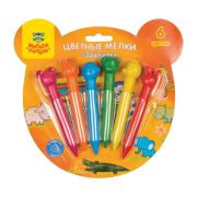 Мелки пластиковые Мульти-Пульти «Зоопарк», 06цв., круглые, блистер