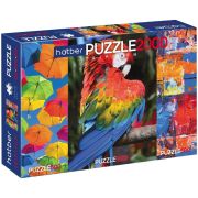 *Puz 2000д. Hatber 22347 Триптих Яркие краски [premium quality;3в1:500+1000+500 дет.]