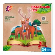 Пластилин 24цв.360гр.ЛУЧ.Zoo.к/у.