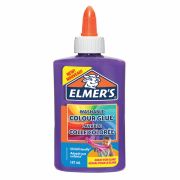 Клей канцелярский Elmers «Colour Glue», 147мл, для слаймов, фиолетовый, непрозрачный