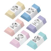 Ластик Berlingo «Pastel», термопластичная резина, цвета ассорти, 50*28*12мм