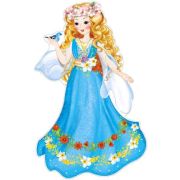 ~(СфО) ФБ-13222 Плакат вырубной(А2) Девушка Весна