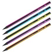 Карандаш ч/г Berlingo «Color Zone», трехгран., черное дерево, заточен., ассорти