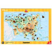 *PuzРамка(Степ) Евразия (32эл.) [34*24см] (80456)