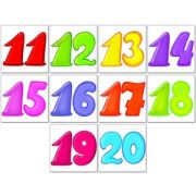 *Наклейки(Сфера) Комплект Цифры (от 11 до 20) НК2-8129