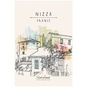 Скетчбук тв.подложка.греб.А4. 30л.Р120.ПЗ.чер.бум.лам.выб.лак.Ницца
