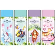 Ластик Faber-Castell «Happy Jungle», прямоугольный, картонный футляр, 62*21,8*11,5мм, ассорти