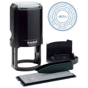 Штамп.TRODAT.самонабор.  2-круг.D42мм.черн.корп.касса.P4/DB R2.п/бл.