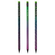 Карандаш ч/г Berlingo «Skyline» HB, черное дерево, круглый, заточен., с ластиком, ассорти