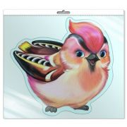 ~(СфО) ФМ-8953 Мини-Плакат вырубной Птица Свиристель