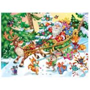 **НГ Набор д/творч(РыжийКот) АппликацияИзСтраз Новогодняя радость (М-1146)