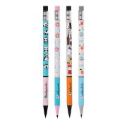 Карандаш механический MESHU, печать на корпусе, с ластиком, 0,7мм, ассорти