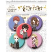 ВселеннаяHarryPotter _НаборЗначков Гарри Поттер 5шт Коллекция «Cute kids» [978-5-04-121642-9]