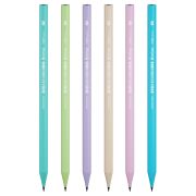 Карандаш ч/г Berlingo «Flexy Pastel» HB, трехгранный, заточен., пластиковый, ПВХ-бокс